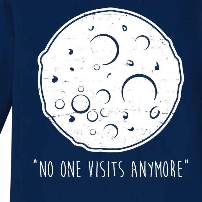 No One Visits Anymore Moon Space Baby Long Sleeve Bodysuit