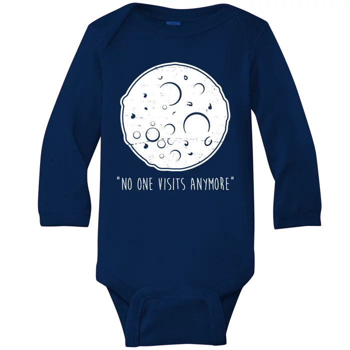 No One Visits Anymore Moon Space Baby Long Sleeve Bodysuit