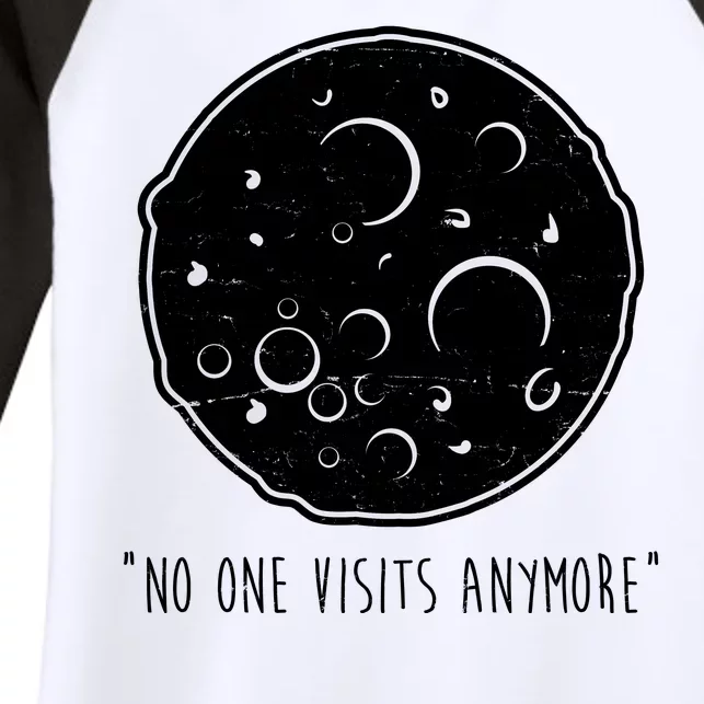 No One Visits Anymore Moon Space Women's Tri-Blend 3/4-Sleeve Raglan Shirt