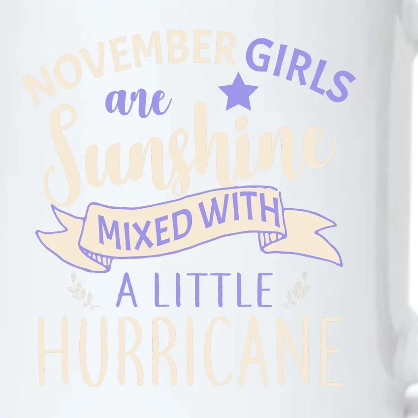 November Girls Are Sunshine Mixed With Hurricane Black Color Changing Mug