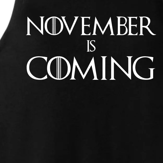 November is Coming Election Ladies Tri-Blend Wicking Tank