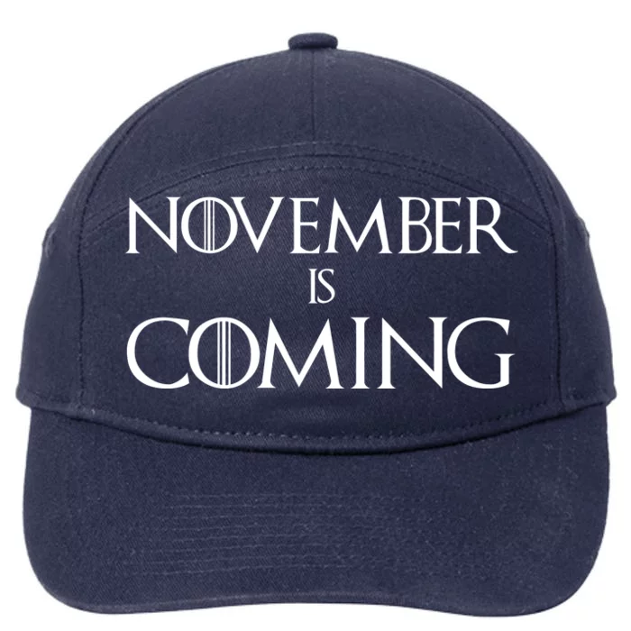 November is Coming Election 7-Panel Snapback Hat