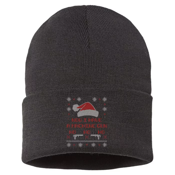 Now I Have A Machine Gun Ho HJo Ho X-Mas Sustainable Knit Beanie