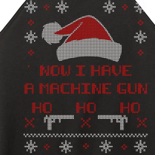 Now I Have A Machine Gun Ho HJo Ho X-Mas Women’s Perfect Tri Rocker Tank