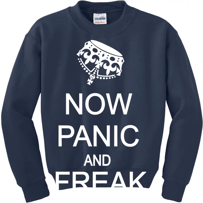 Now Panic and Freak Out Kids Sweatshirt