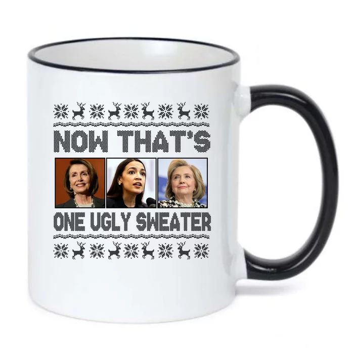 Now That's One Ugly Christmas Sweater Black Color Changing Mug