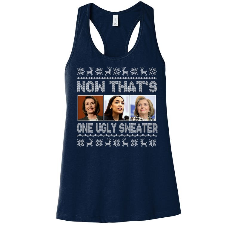 Now That's One Ugly Christmas Sweater Women's Racerback Tank