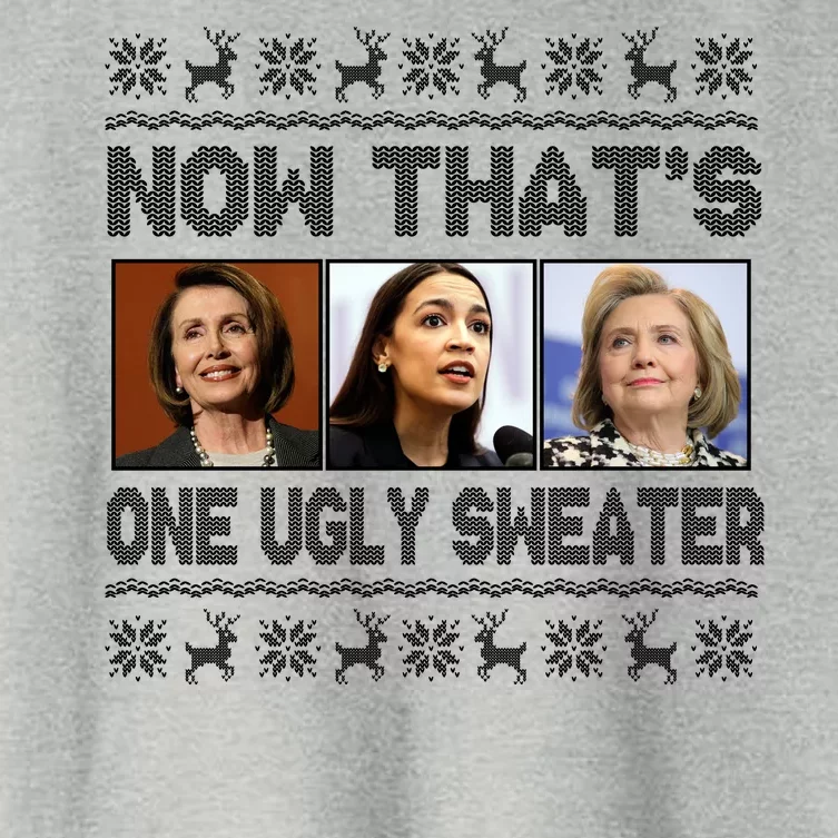 Now That's One Ugly Christmas Sweater Women's Crop Top Tee