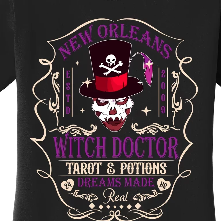 New Orleans Witch Doctor Dr Facilier Villain Women's T-Shirt