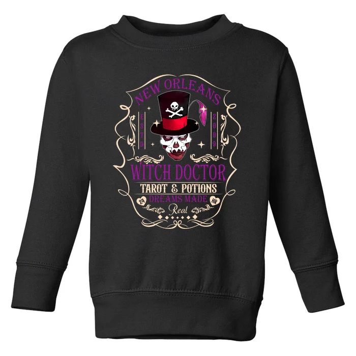 New Orleans Witch Doctor Dr Facilier Villain Toddler Sweatshirt