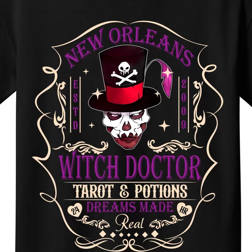 New Orleans Witch Doctor Dr Facilier Villain Kids T-Shirt