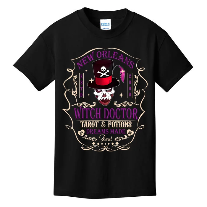 New Orleans Witch Doctor Dr Facilier Villain Kids T-Shirt