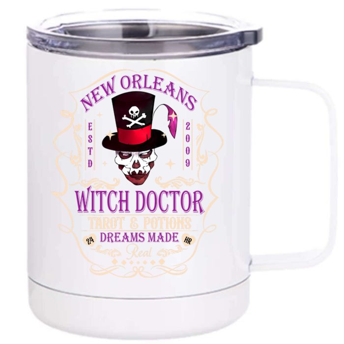 New Orleans Witch Doctor Dr Facilier Villain Front & Back 12oz Stainless Steel Tumbler Cup