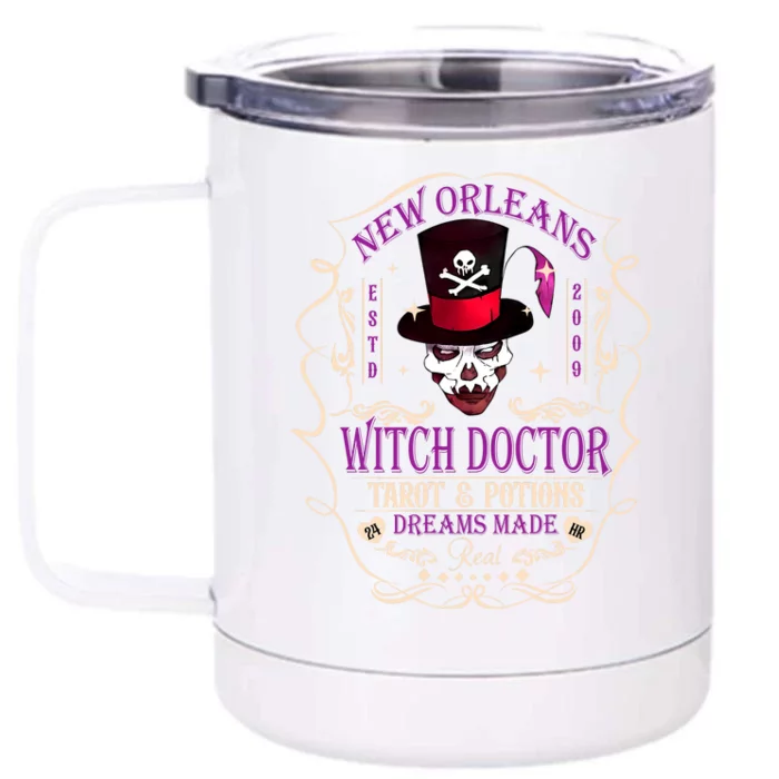 New Orleans Witch Doctor Dr Facilier Villain Front & Back 12oz Stainless Steel Tumbler Cup