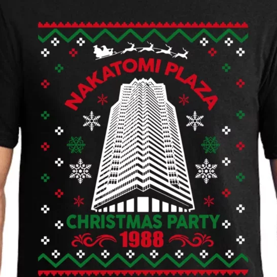 Nakatomi Plaza 1988 Christmas Party Ugly Christmas Sweater Pajama Set