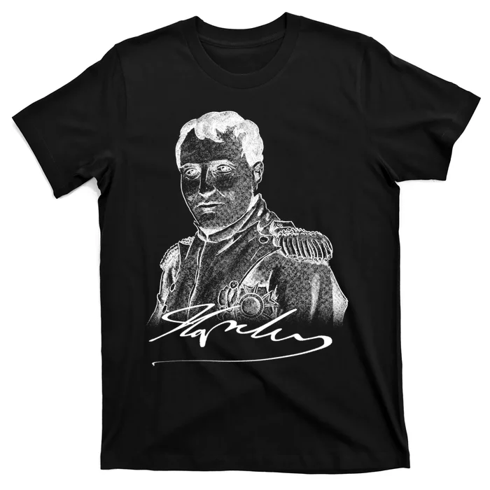 Napoleon Portrait And Signature T-Shirt