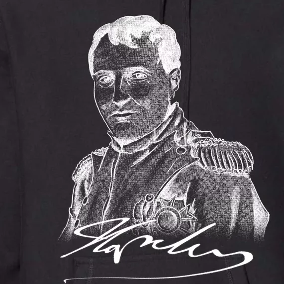 Napoleon Portrait And Signature Premium Hoodie