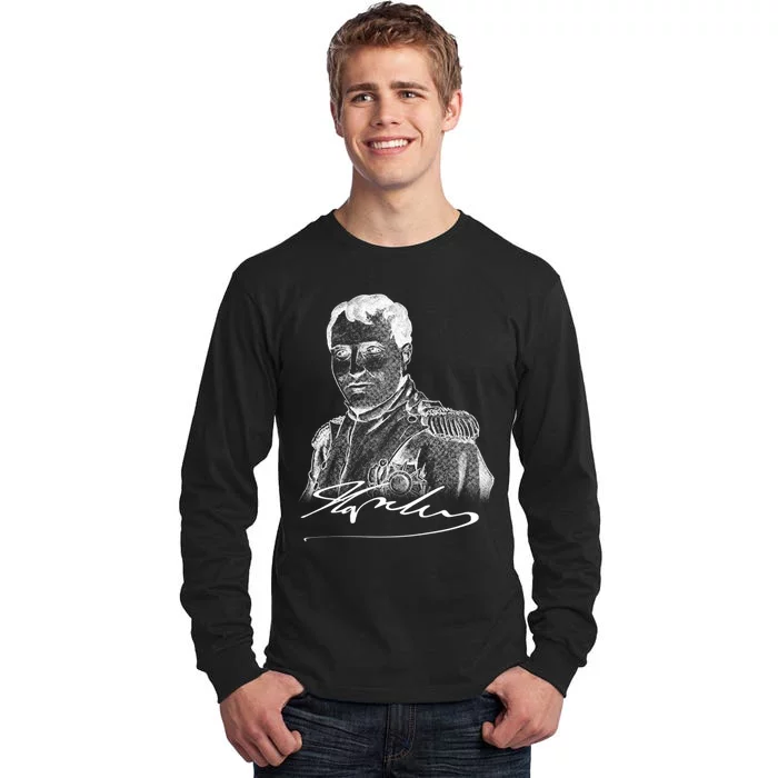 Napoleon Portrait And Signature Tall Long Sleeve T-Shirt