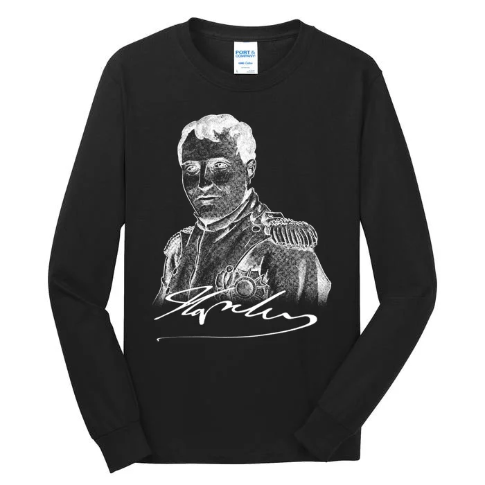 Napoleon Portrait And Signature Tall Long Sleeve T-Shirt