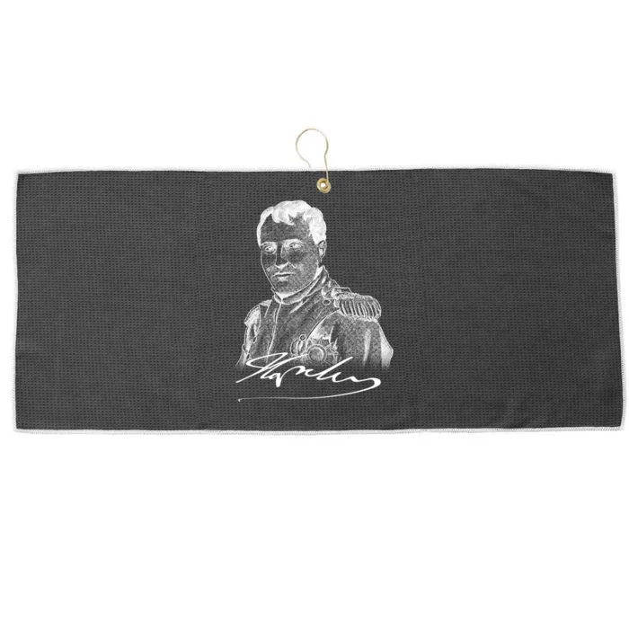 Napoleon Portrait And Signature Large Microfiber Waffle Golf Towel