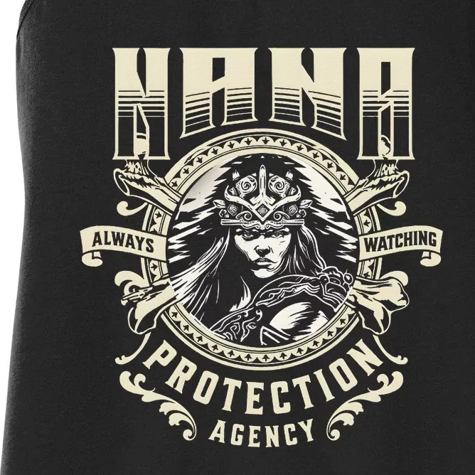 Nana Protection Agency Always Watching Women's Racerback Tank