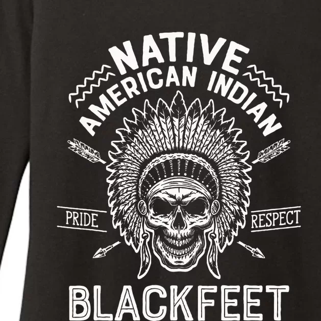 Native Pride American Indian Tribe Blackfeet Womens CVC Long Sleeve Shirt