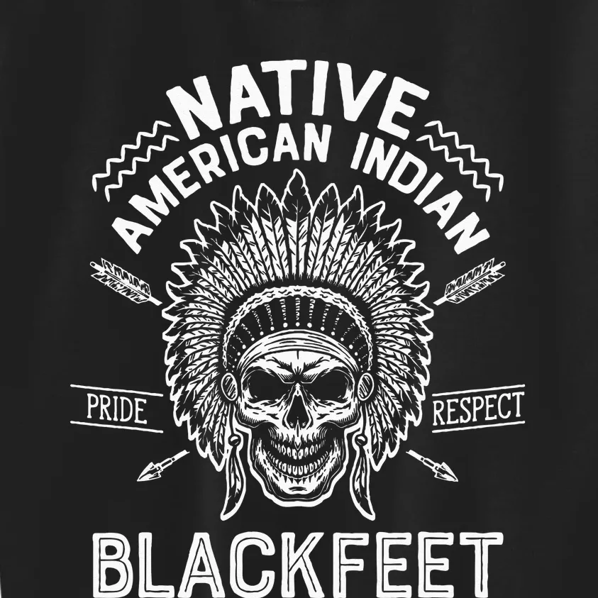 Native Pride American Indian Tribe Blackfeet Kids Sweatshirt