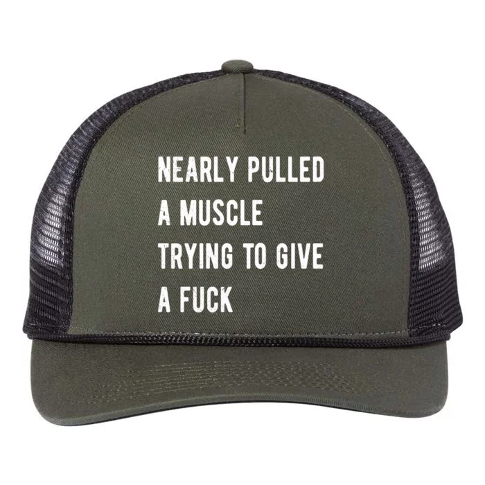 Nearly Pulled A Muscle Trying To Give A F Retro Rope Trucker Hat Cap