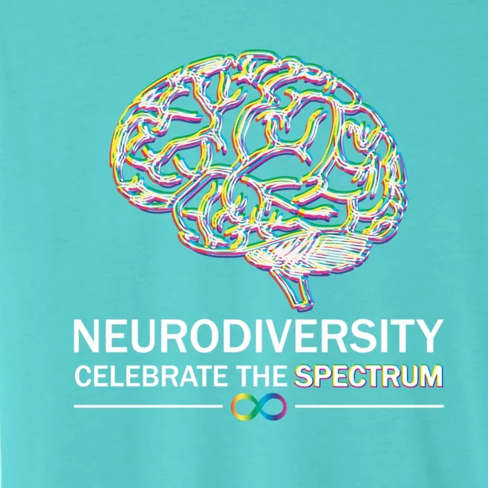 Neurodiversity Pride Autism Spectrum Asd Adhd Rainbow Brain Cool Gift ChromaSoft Performance T-Shirt