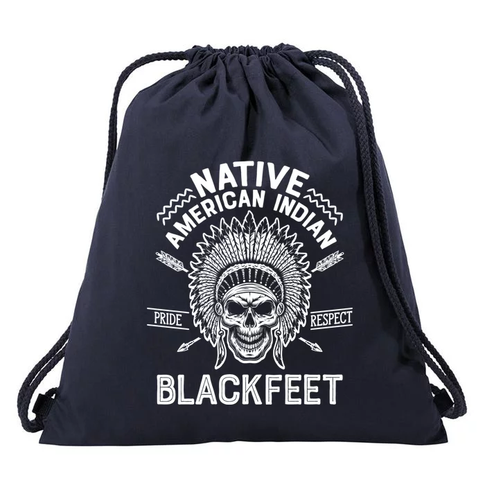 Native Pride American Indian Tribe Blackfeet Gift Drawstring Bag