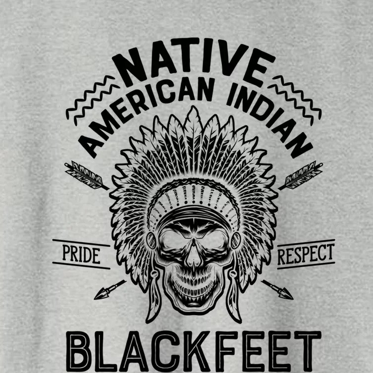 Native Pride American Indian Tribe Blackfeet Gift Women's Crop Top Tee