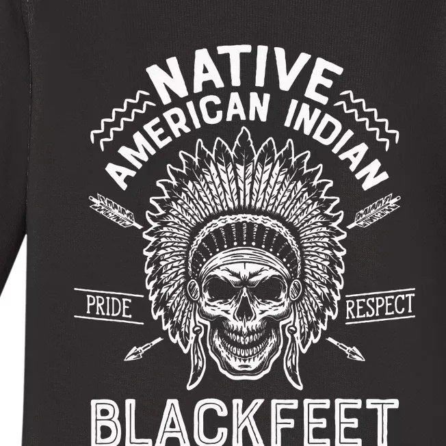 Native Pride American Indian Tribe Blackfeet Baby Long Sleeve Bodysuit