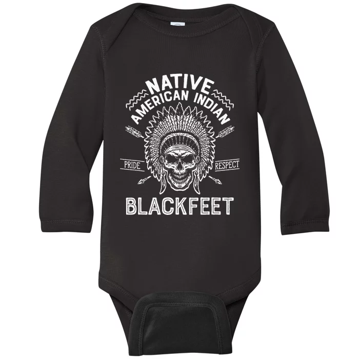 Native Pride American Indian Tribe Blackfeet Baby Long Sleeve Bodysuit