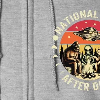 National Park After Dark Funny Full Zip Hoodie