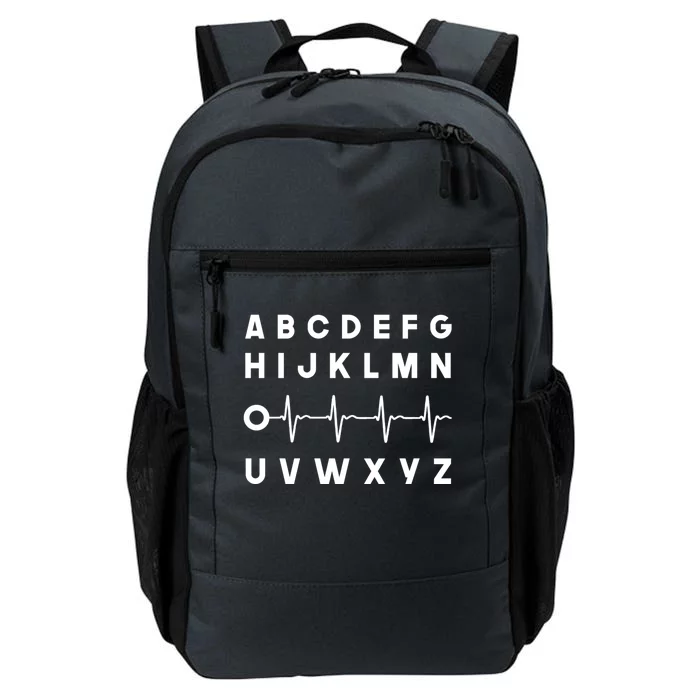 Nurse Pqrst Abcs Ekg Strip Alphabet Funny Nurses Memes Gift Daily Commute Backpack