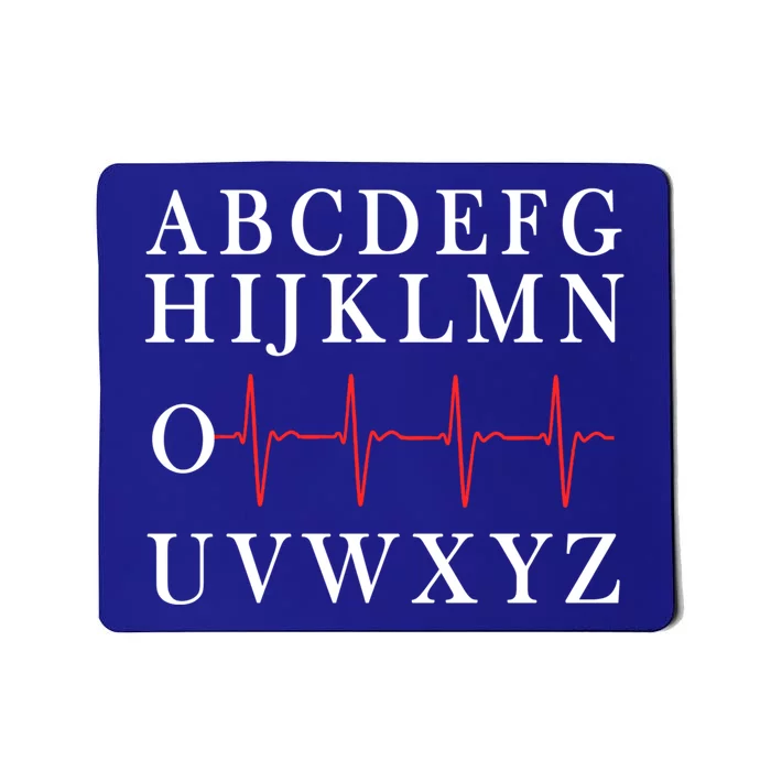 Nurse Pqrst Abcs Ekg Strip Alphabet Funny Nurse Memes Gift Mousepad