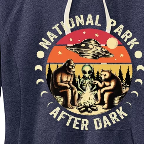 National Park After Dark Funny Women's Fleece Hoodie