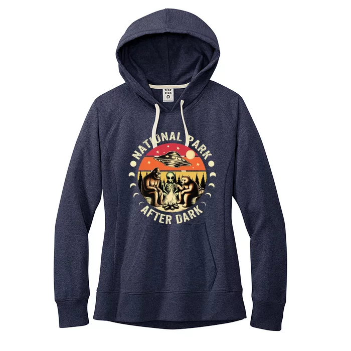 National Park After Dark Funny Women's Fleece Hoodie