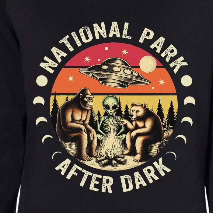 National Park After Dark Funny Womens California Wash Sweatshirt