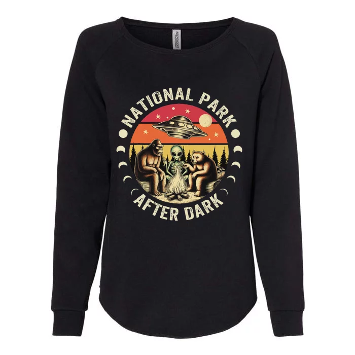 National Park After Dark Funny Womens California Wash Sweatshirt