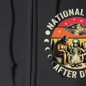 National Park After Dark Funny Full Zip Hoodie