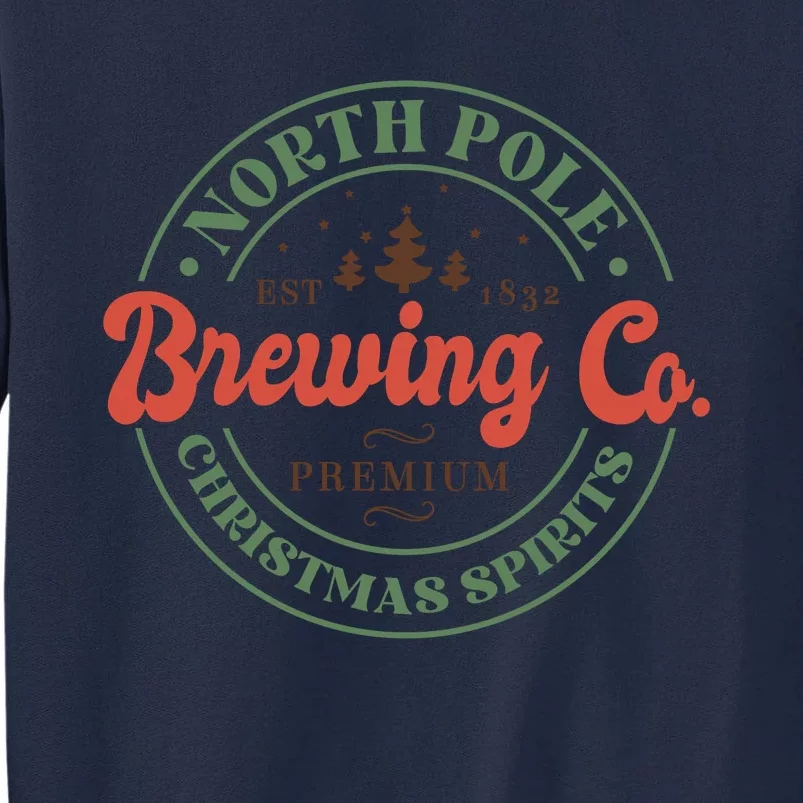 North Pole Brewing Company Premium Christmas Spirits Tall Sweatshirt