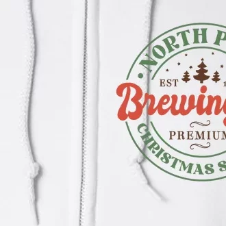 North Pole Brewing Company Premium Christmas Spirits Full Zip Hoodie