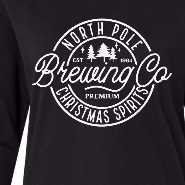 North Pole Brewing Co Merry Christmas Womens Cotton Relaxed Long Sleeve T-Shirt