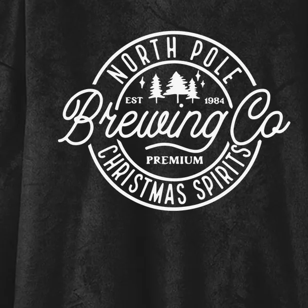 North Pole Brewing Co Merry Christmas Hooded Wearable Blanket