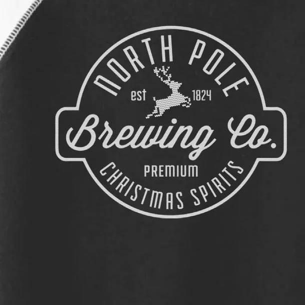 North Pole Brewing Co Christmas Santa North Pole Matching Toddler Fine Jersey T-Shirt