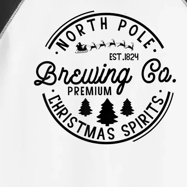 North Pole Brewing Co Christmas Pajama Merry Xmas Vibes Toddler Fine Jersey T-Shirt