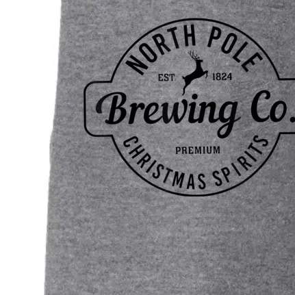 North Pole Brewing Co Christmas Santa North Pole Matching Doggie 3-End Fleece Hoodie