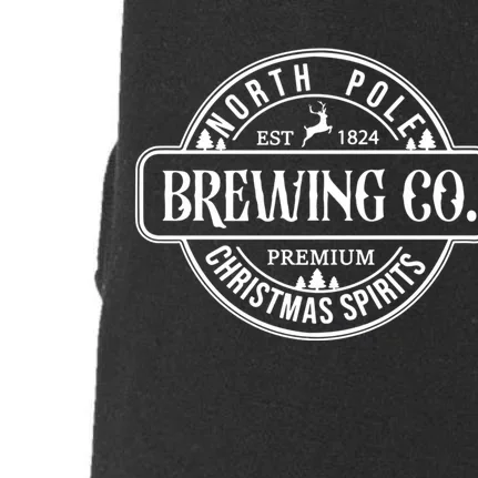 North Pole Brewing Co Christmas Santa North Pole Matching Doggie 3-End Fleece Hoodie