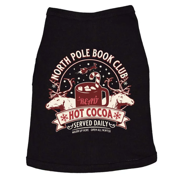 North Pole Book Club Bookish Christmas Doggie Tank